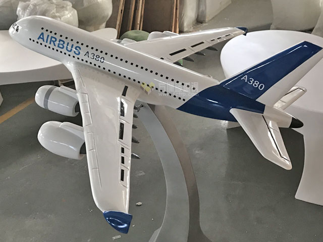 空客A380玻璃鋼飛機(jī)模型擺件云南展覽定制方圳制作圖